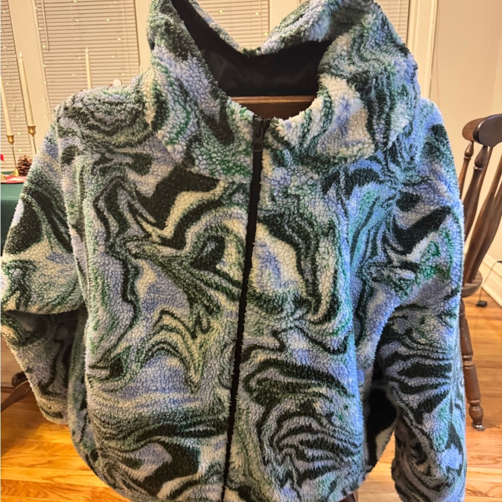 ASOS jacket, multi colored, warm